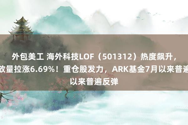 外包美工 海外科技LOF（501312）热度飙升，尾盘放量拉涨6.69%！重仓股发力，ARK基金7月以来普遍反弹