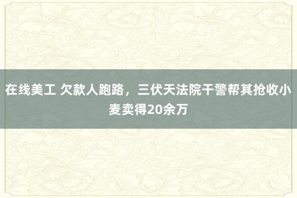 在线美工 欠款人跑路，三伏天法院干警帮其抢收小麦卖得20余万