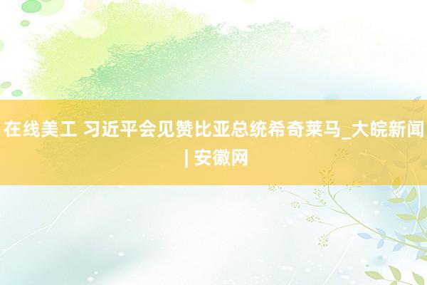 在线美工 习近平会见赞比亚总统希奇莱马_大皖新闻 | 安徽网